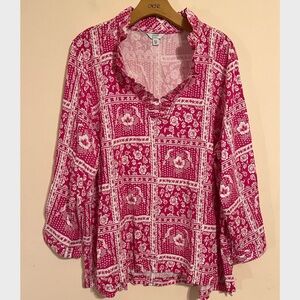 Pink Tropicana Top
